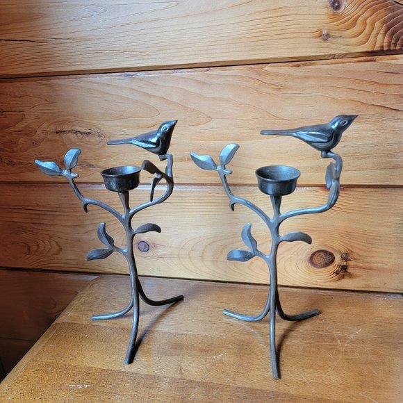 Other - Bird & Branch Tea Light Candlesticks